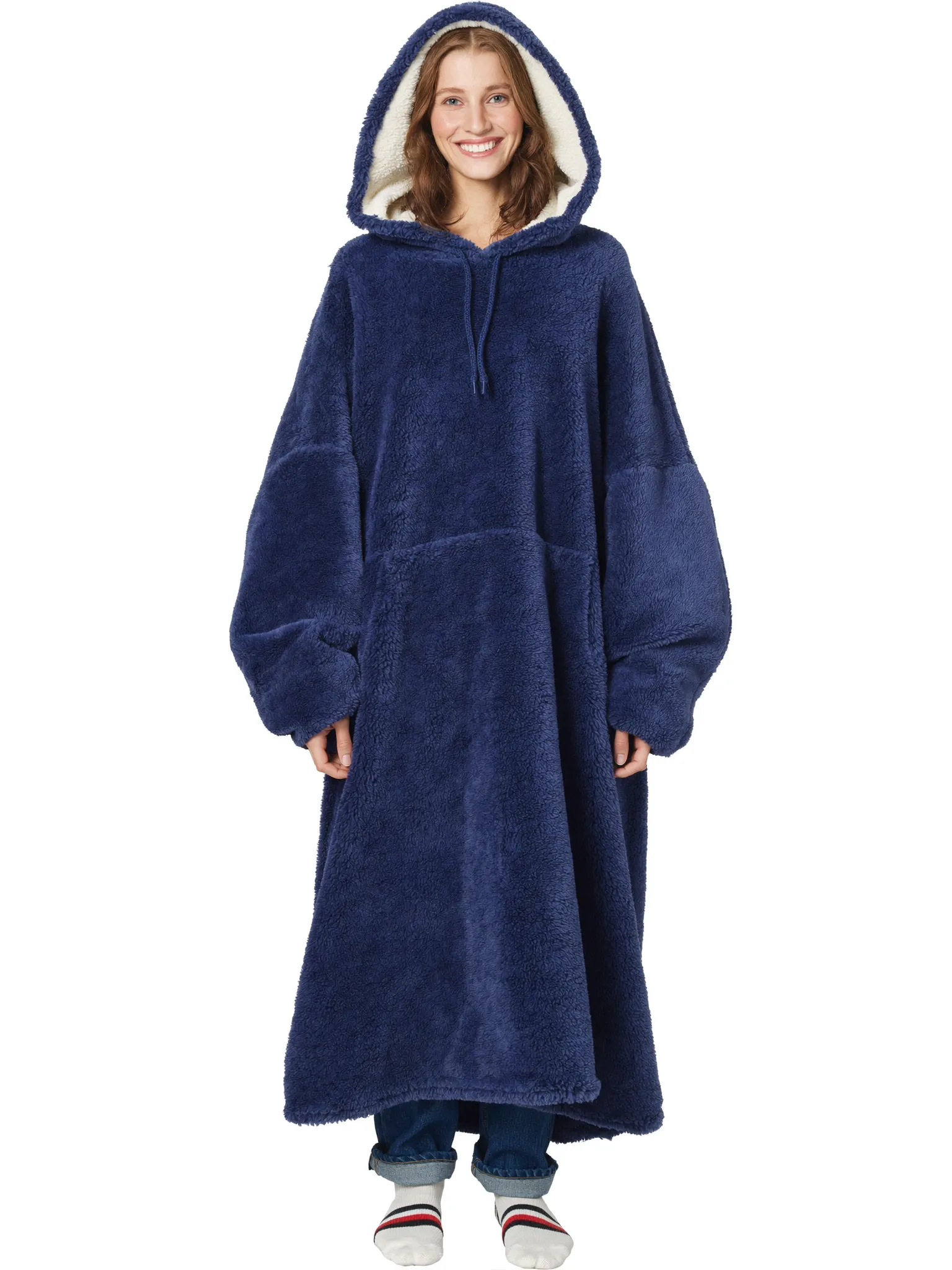 Floodie oversized floor-length hoodie blanket in Blue - photo 2